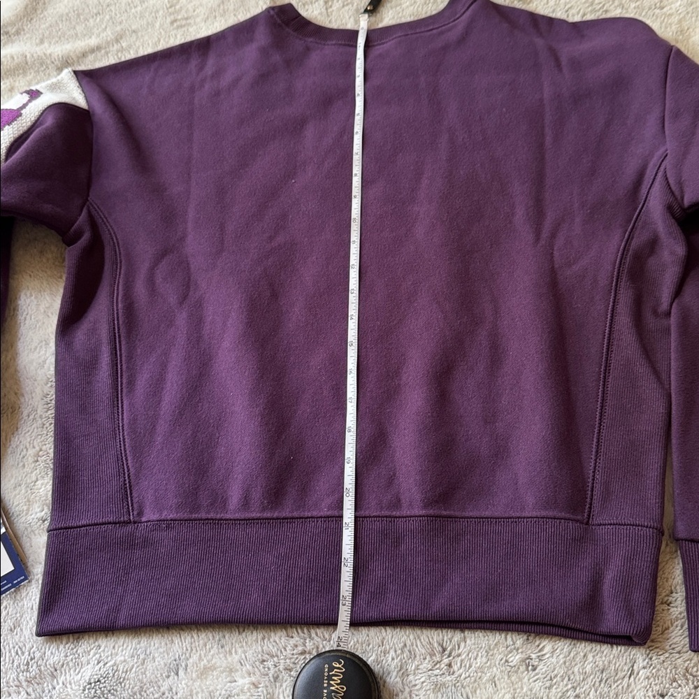 CHAMPION Women's Deep Purple Crew Neck Sweatshirt NWT, size Medium - Picture 9 of 12